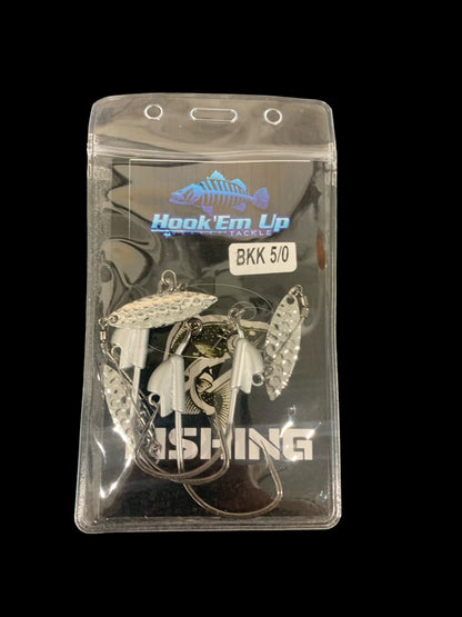 Weedies Flashers 5/0 Weedless Hooks